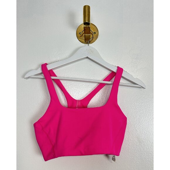 FREE PEOPLE Never Better Square Neck Bra in Hot Pink Size Small - Picture 5 of 14